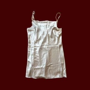 Vintage Elegant Light Pink Slip Dress